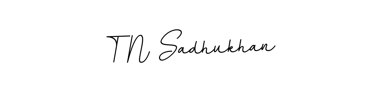 You should practise on your own different ways (BallpointsItalic-DORy9) to write your name (T N Sadhukhan) in signature. don't let someone else do it for you. T N Sadhukhan signature style 11 images and pictures png