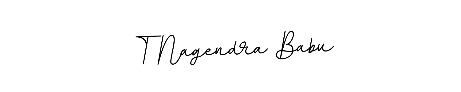 Create a beautiful signature design for name T Nagendra Babu. With this signature (BallpointsItalic-DORy9) fonts, you can make a handwritten signature for free. T Nagendra Babu signature style 11 images and pictures png