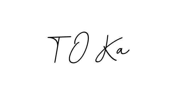 Also You can easily find your signature by using the search form. We will create T O Ka name handwritten signature images for you free of cost using BallpointsItalic-DORy9 sign style. T O Ka signature style 11 images and pictures png