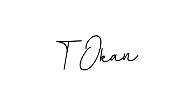 Also we have T Okan name is the best signature style. Create professional handwritten signature collection using BallpointsItalic-DORy9 autograph style. T Okan signature style 11 images and pictures png