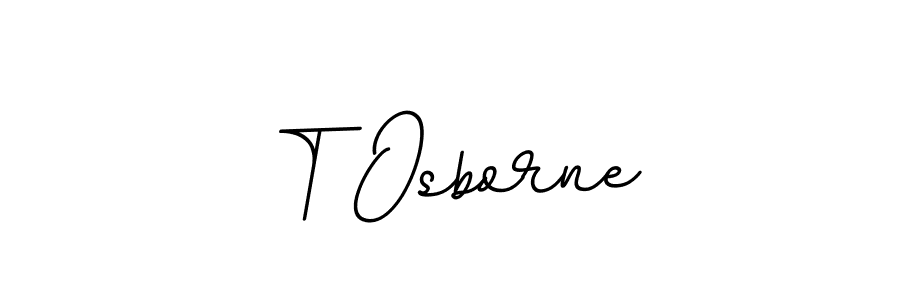 Make a beautiful signature design for name T Osborne. With this signature (BallpointsItalic-DORy9) style, you can create a handwritten signature for free. T Osborne signature style 11 images and pictures png