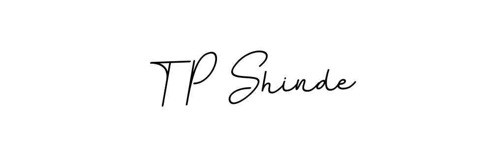 Make a beautiful signature design for name T P Shinde. With this signature (BallpointsItalic-DORy9) style, you can create a handwritten signature for free. T P Shinde signature style 11 images and pictures png