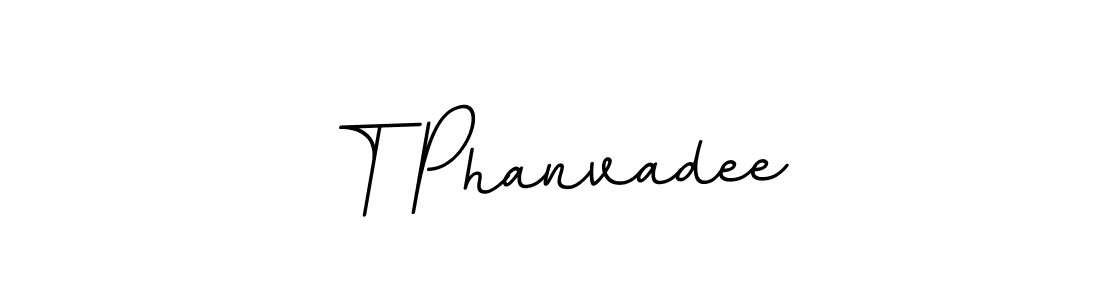 You should practise on your own different ways (BallpointsItalic-DORy9) to write your name (T Phanvadee) in signature. don't let someone else do it for you. T Phanvadee signature style 11 images and pictures png