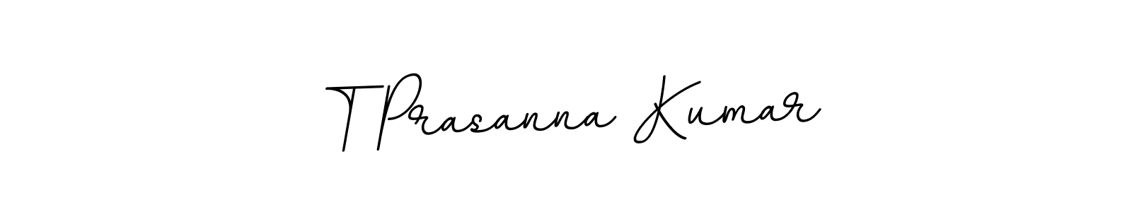 Design your own signature with our free online signature maker. With this signature software, you can create a handwritten (BallpointsItalic-DORy9) signature for name T Prasanna Kumar. T Prasanna Kumar signature style 11 images and pictures png