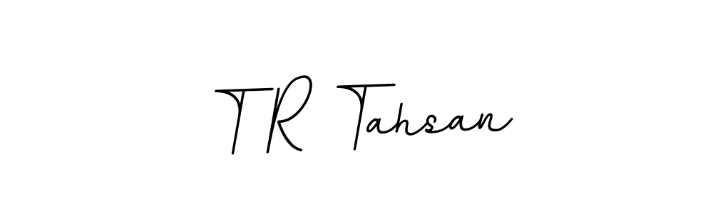 Use a signature maker to create a handwritten signature online. With this signature software, you can design (BallpointsItalic-DORy9) your own signature for name T R Tahsan. T R Tahsan signature style 11 images and pictures png