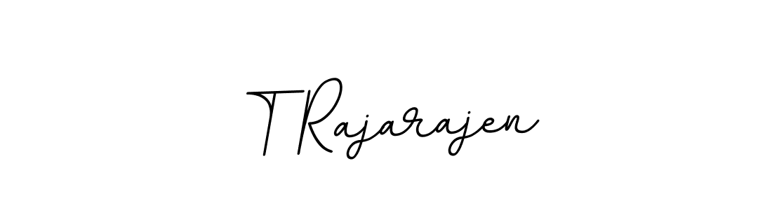 Create a beautiful signature design for name T Rajarajen. With this signature (BallpointsItalic-DORy9) fonts, you can make a handwritten signature for free. T Rajarajen signature style 11 images and pictures png