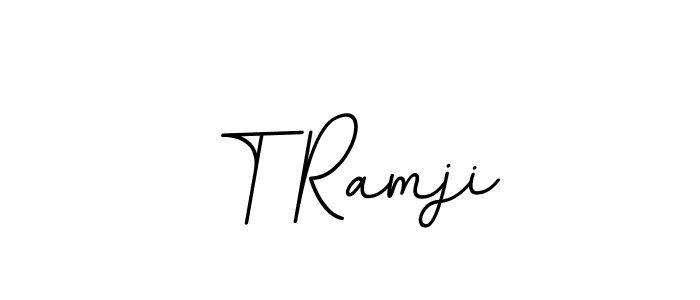 Similarly BallpointsItalic-DORy9 is the best handwritten signature design. Signature creator online .You can use it as an online autograph creator for name T Ramji. T Ramji signature style 11 images and pictures png