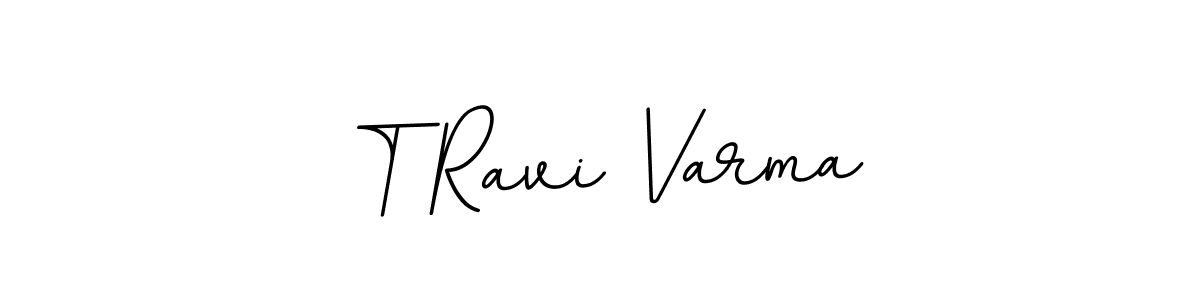 Design your own signature with our free online signature maker. With this signature software, you can create a handwritten (BallpointsItalic-DORy9) signature for name T Ravi Varma. T Ravi Varma signature style 11 images and pictures png