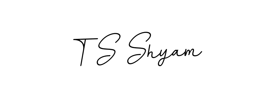Similarly BallpointsItalic-DORy9 is the best handwritten signature design. Signature creator online .You can use it as an online autograph creator for name T S Shyam. T S Shyam signature style 11 images and pictures png