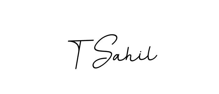 Here are the top 10 professional signature styles for the name T Sahil. These are the best autograph styles you can use for your name. T Sahil signature style 11 images and pictures png