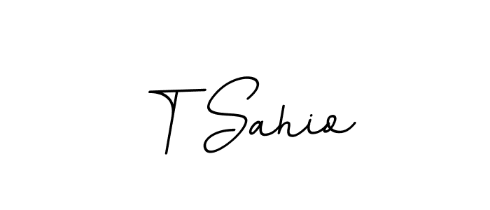 How to Draw T Sahio signature style? BallpointsItalic-DORy9 is a latest design signature styles for name T Sahio. T Sahio signature style 11 images and pictures png