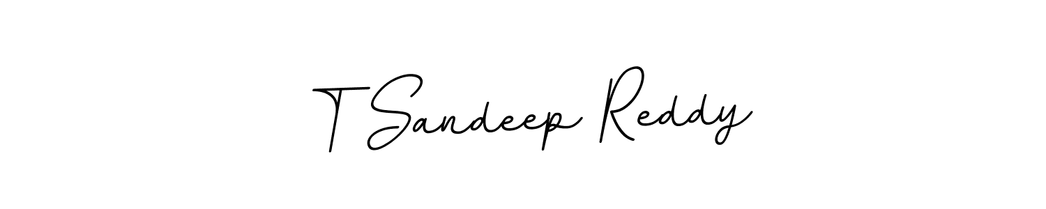 T Sandeep Reddy stylish signature style. Best Handwritten Sign (BallpointsItalic-DORy9) for my name. Handwritten Signature Collection Ideas for my name T Sandeep Reddy. T Sandeep Reddy signature style 11 images and pictures png