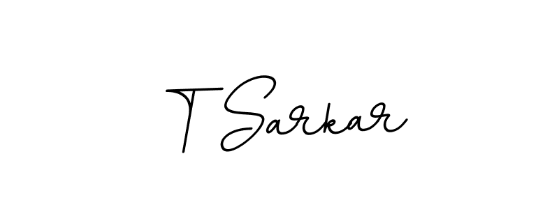 Make a beautiful signature design for name T Sarkar. With this signature (BallpointsItalic-DORy9) style, you can create a handwritten signature for free. T Sarkar signature style 11 images and pictures png