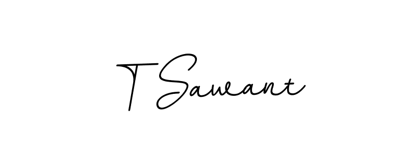 T Sawant stylish signature style. Best Handwritten Sign (BallpointsItalic-DORy9) for my name. Handwritten Signature Collection Ideas for my name T Sawant. T Sawant signature style 11 images and pictures png