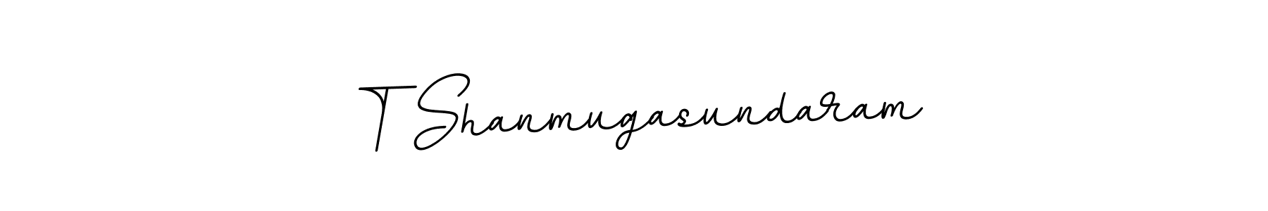 Create a beautiful signature design for name T Shanmugasundaram. With this signature (BallpointsItalic-DORy9) fonts, you can make a handwritten signature for free. T Shanmugasundaram signature style 11 images and pictures png