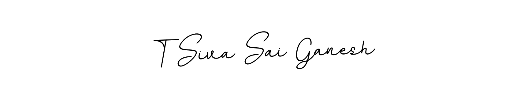 Make a beautiful signature design for name T Siva Sai Ganesh. Use this online signature maker to create a handwritten signature for free. T Siva Sai Ganesh signature style 11 images and pictures png