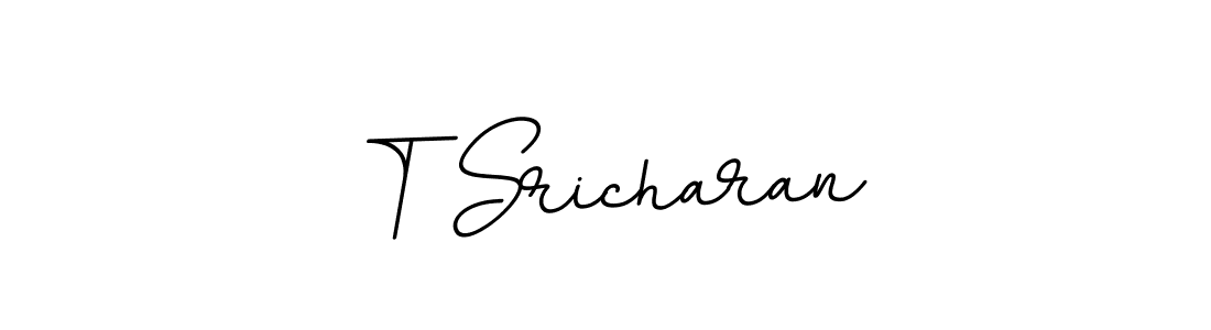 How to make T Sricharan signature? BallpointsItalic-DORy9 is a professional autograph style. Create handwritten signature for T Sricharan name. T Sricharan signature style 11 images and pictures png