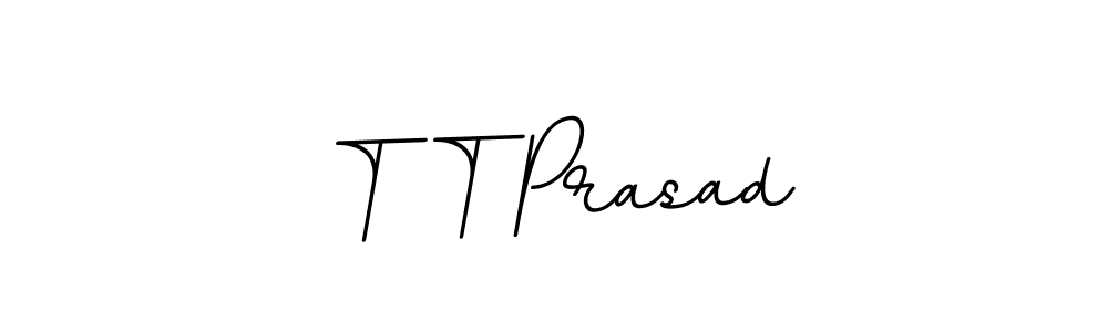 You should practise on your own different ways (BallpointsItalic-DORy9) to write your name (T T Prasad) in signature. don't let someone else do it for you. T T Prasad signature style 11 images and pictures png