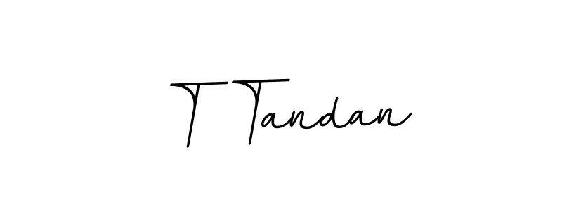 Make a beautiful signature design for name T Tandan. With this signature (BallpointsItalic-DORy9) style, you can create a handwritten signature for free. T Tandan signature style 11 images and pictures png