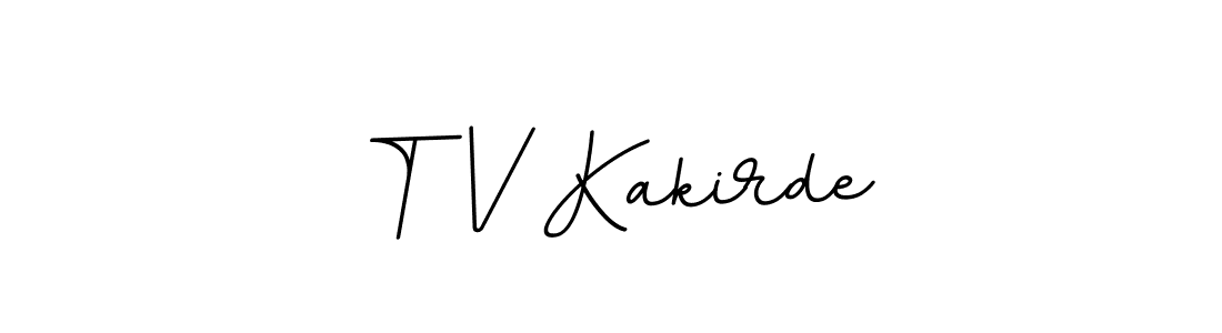 Also You can easily find your signature by using the search form. We will create T V Kakirde name handwritten signature images for you free of cost using BallpointsItalic-DORy9 sign style. T V Kakirde signature style 11 images and pictures png