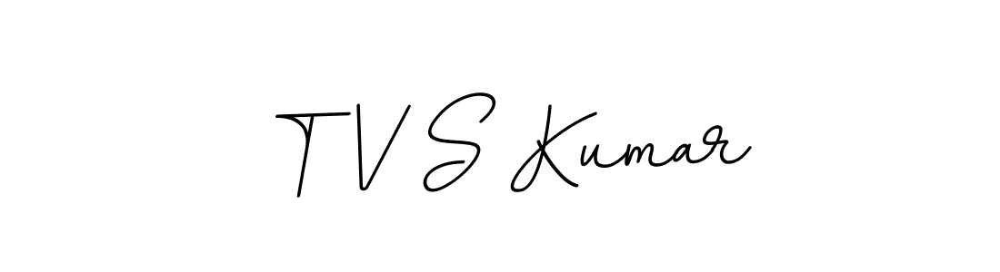 Use a signature maker to create a handwritten signature online. With this signature software, you can design (BallpointsItalic-DORy9) your own signature for name T V S Kumar. T V S Kumar signature style 11 images and pictures png