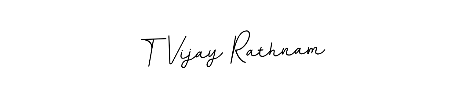 Use a signature maker to create a handwritten signature online. With this signature software, you can design (BallpointsItalic-DORy9) your own signature for name T Vijay Rathnam. T Vijay Rathnam signature style 11 images and pictures png