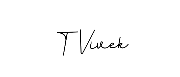 Make a beautiful signature design for name T Vivek. Use this online signature maker to create a handwritten signature for free. T Vivek signature style 11 images and pictures png