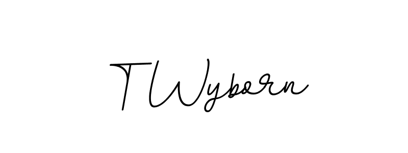 It looks lik you need a new signature style for name T Wyborn. Design unique handwritten (BallpointsItalic-DORy9) signature with our free signature maker in just a few clicks. T Wyborn signature style 11 images and pictures png