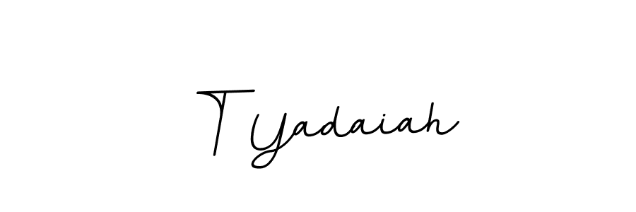 Similarly BallpointsItalic-DORy9 is the best handwritten signature design. Signature creator online .You can use it as an online autograph creator for name T Yadaiah. T Yadaiah signature style 11 images and pictures png