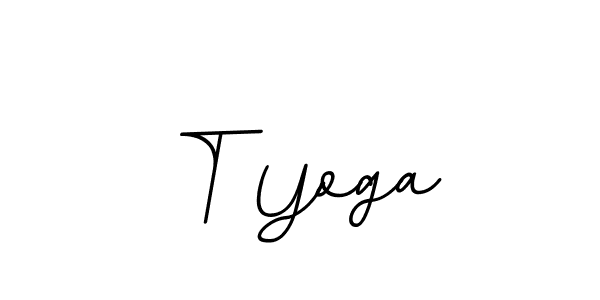 It looks lik you need a new signature style for name T Yoga. Design unique handwritten (BallpointsItalic-DORy9) signature with our free signature maker in just a few clicks. T Yoga signature style 11 images and pictures png