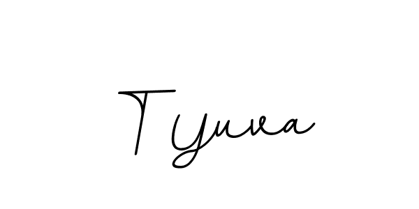 Also we have T Yuva name is the best signature style. Create professional handwritten signature collection using BallpointsItalic-DORy9 autograph style. T Yuva signature style 11 images and pictures png