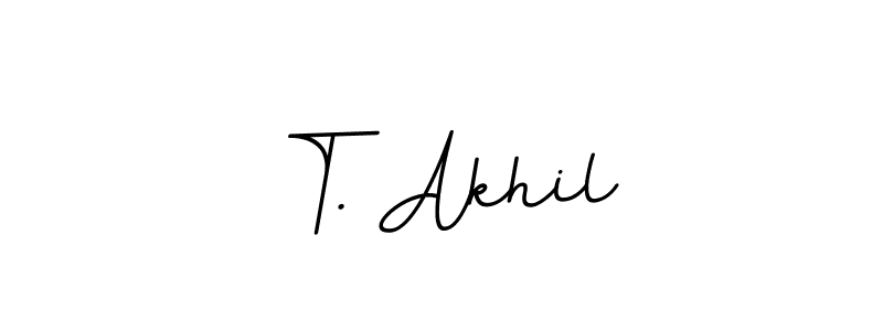 T. Akhil stylish signature style. Best Handwritten Sign (BallpointsItalic-DORy9) for my name. Handwritten Signature Collection Ideas for my name T. Akhil. T. Akhil signature style 11 images and pictures png