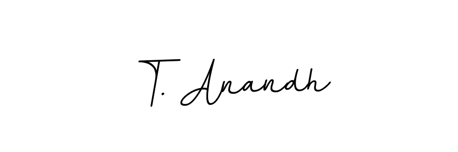 Also we have T. Anandh name is the best signature style. Create professional handwritten signature collection using BallpointsItalic-DORy9 autograph style. T. Anandh signature style 11 images and pictures png