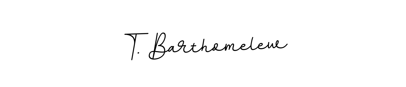 Use a signature maker to create a handwritten signature online. With this signature software, you can design (BallpointsItalic-DORy9) your own signature for name T. Barthomelew. T. Barthomelew signature style 11 images and pictures png