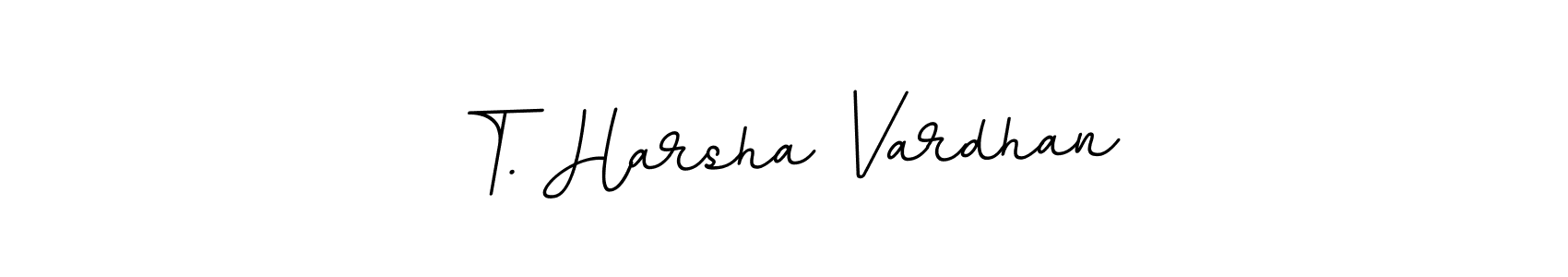 You should practise on your own different ways (BallpointsItalic-DORy9) to write your name (T. Harsha Vardhan) in signature. don't let someone else do it for you. T. Harsha Vardhan signature style 11 images and pictures png