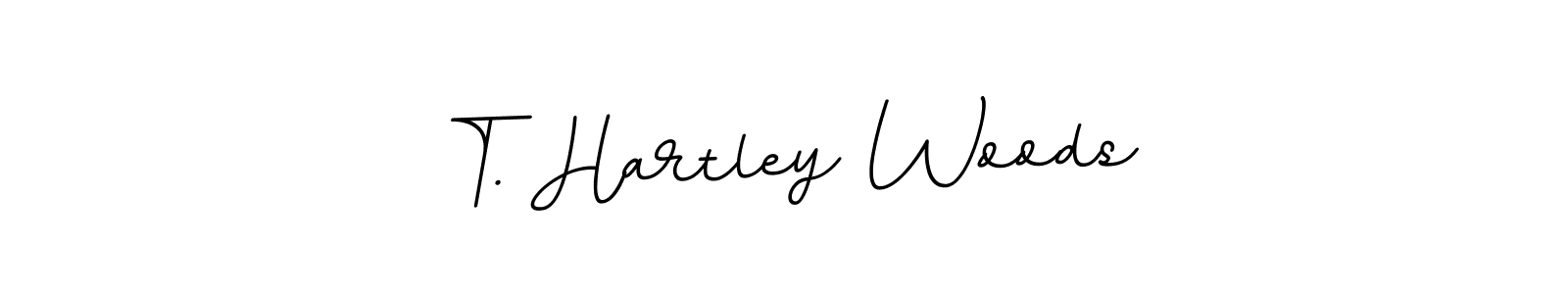 How to make T. Hartley Woods name signature. Use BallpointsItalic-DORy9 style for creating short signs online. This is the latest handwritten sign. T. Hartley Woods signature style 11 images and pictures png