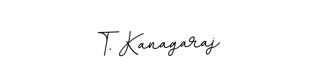 Use a signature maker to create a handwritten signature online. With this signature software, you can design (BallpointsItalic-DORy9) your own signature for name T. Kanagaraj. T. Kanagaraj signature style 11 images and pictures png