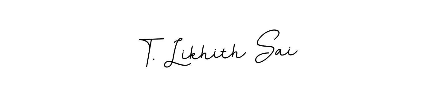 T. Likhith Sai stylish signature style. Best Handwritten Sign (BallpointsItalic-DORy9) for my name. Handwritten Signature Collection Ideas for my name T. Likhith Sai. T. Likhith Sai signature style 11 images and pictures png