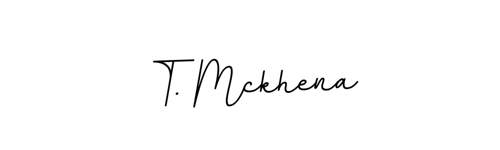 Make a beautiful signature design for name T. Mckhena. With this signature (BallpointsItalic-DORy9) style, you can create a handwritten signature for free. T. Mckhena signature style 11 images and pictures png
