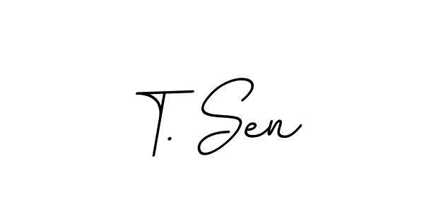 Use a signature maker to create a handwritten signature online. With this signature software, you can design (BallpointsItalic-DORy9) your own signature for name T. Sen. T. Sen signature style 11 images and pictures png