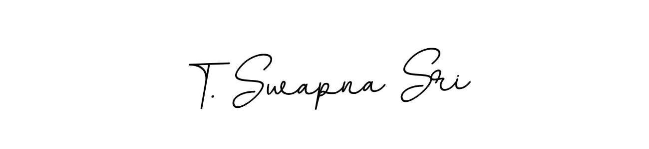 BallpointsItalic-DORy9 is a professional signature style that is perfect for those who want to add a touch of class to their signature. It is also a great choice for those who want to make their signature more unique. Get T. Swapna Sri name to fancy signature for free. T. Swapna Sri signature style 11 images and pictures png