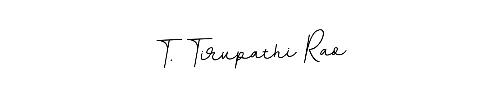 How to make T. Tirupathi Rao name signature. Use BallpointsItalic-DORy9 style for creating short signs online. This is the latest handwritten sign. T. Tirupathi Rao signature style 11 images and pictures png