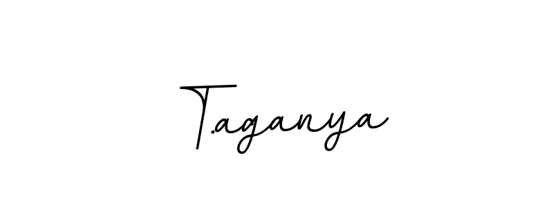 Make a beautiful signature design for name T.aganya. With this signature (BallpointsItalic-DORy9) style, you can create a handwritten signature for free. T.aganya signature style 11 images and pictures png