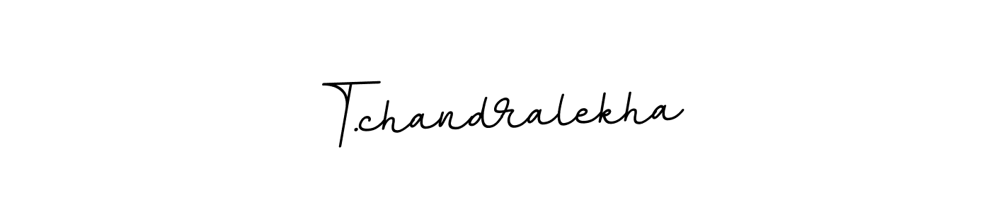 The best way (BallpointsItalic-DORy9) to make a short signature is to pick only two or three words in your name. The name T.chandralekha include a total of six letters. For converting this name. T.chandralekha signature style 11 images and pictures png