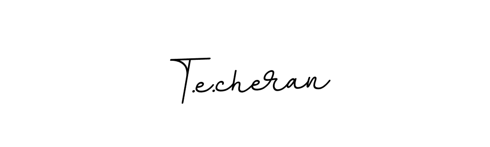 Design your own signature with our free online signature maker. With this signature software, you can create a handwritten (BallpointsItalic-DORy9) signature for name T.e.cheran. T.e.cheran signature style 11 images and pictures png