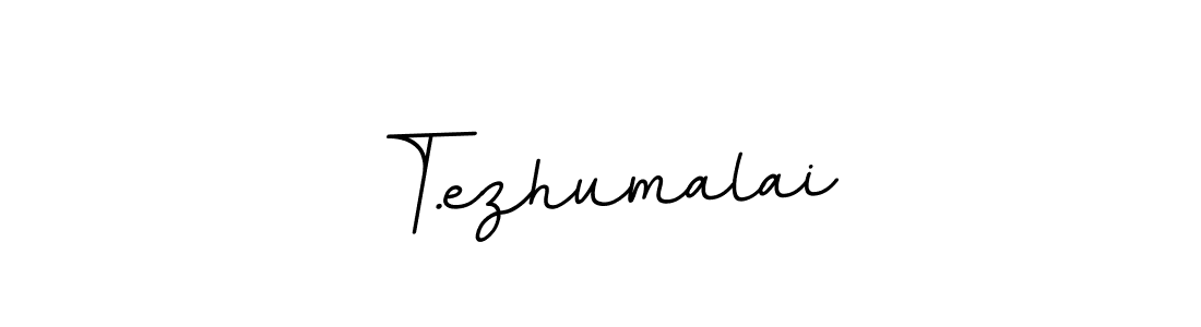 if you are searching for the best signature style for your name T.ezhumalai. so please give up your signature search. here we have designed multiple signature styles  using BallpointsItalic-DORy9. T.ezhumalai signature style 11 images and pictures png