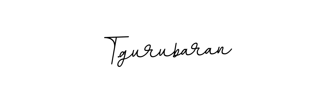 Create a beautiful signature design for name T.gurubaran. With this signature (BallpointsItalic-DORy9) fonts, you can make a handwritten signature for free. T.gurubaran signature style 11 images and pictures png