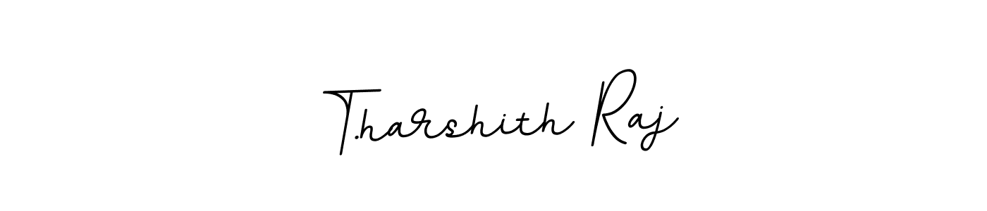 Use a signature maker to create a handwritten signature online. With this signature software, you can design (BallpointsItalic-DORy9) your own signature for name T.harshith Raj. T.harshith Raj signature style 11 images and pictures png