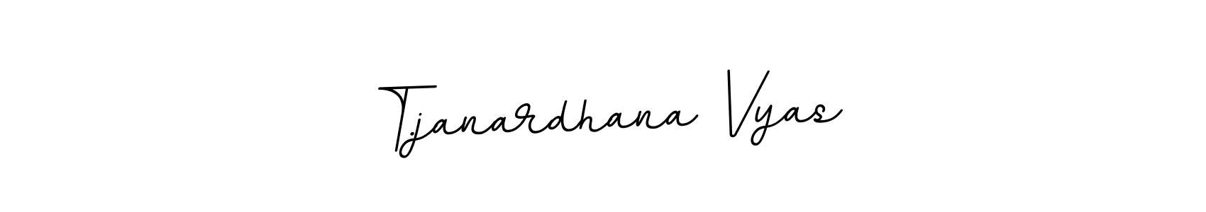 The best way (BallpointsItalic-DORy9) to make a short signature is to pick only two or three words in your name. The name T.janardhana Vyas include a total of six letters. For converting this name. T.janardhana Vyas signature style 11 images and pictures png