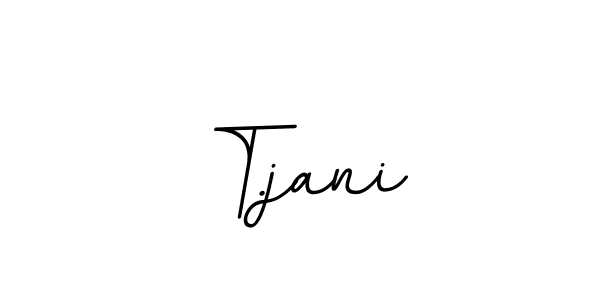 Use a signature maker to create a handwritten signature online. With this signature software, you can design (BallpointsItalic-DORy9) your own signature for name T.jani. T.jani signature style 11 images and pictures png